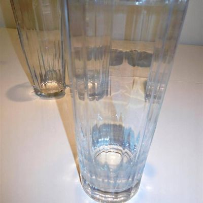 Sale Photo Thumbnail #1101:  Clear Glass Tumblers  Possible Ellesse Design.                           