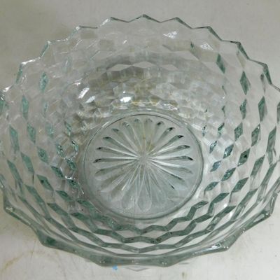 Sale Photo Thumbnail #1155:  American Fostoria Clear Glass Bowl  9 Inches.                           