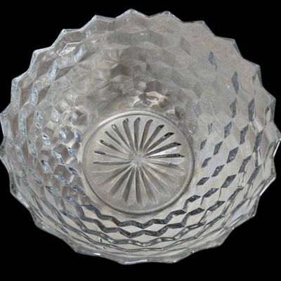 Sale Photo Thumbnail #1151:  American Fostoria Clear Glass Bowl  9 Inches.                           