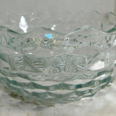 Sale Photo Thumbnail #1153:  American Fostoria Clear Glass Bowl  9 Inches.                           