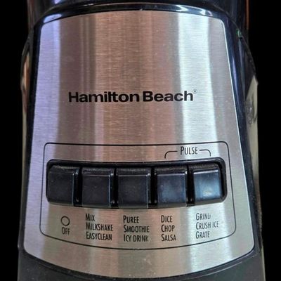 Sale Photo Thumbnail #1189:  Hamilton Beach Blender with Stainless Steel Base and Plastic Pitcher.                           