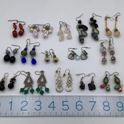 Sale Photo Thumbnail #238: 15 Pairs Of Earrings.......ALL pierced
Ready for resale