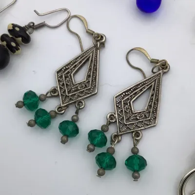 Sale Photo Thumbnail #241: 15 Pairs Of Earrings.......ALL pierced
Ready for resale