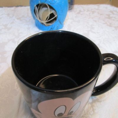 Sale Photo Thumbnail #173: mirror, twine & scissor dispenser owl, Minnie Mouse oversized mug, Vintage A&W root beer mug, see pictures