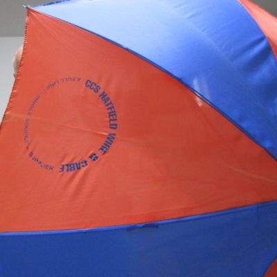 Sale Photo Thumbnail #506: Blue & orange umbrella is an automatic open, See pictures