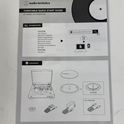 Audio-Technica AT-LP60X Automatic Belt-Drive Turntable - New