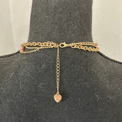 Betsey Johnson Multi-Strand Layered Bird Charm Necklace