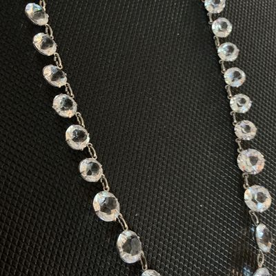 Vintage Graduated Crystal Paste Riviera Choker Necklace