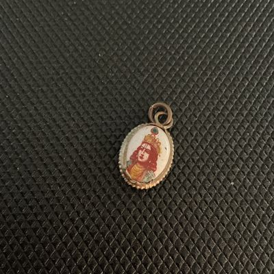 Vintage Double-Sided Indian Miniature Portrait Pendant