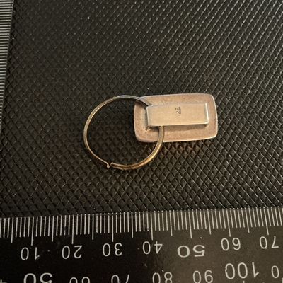 Sterling Silver 925 & Black Onyx Keychain / Key Ring Clip