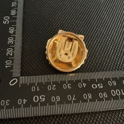 Vintage Gold Tone Scallop Shell Clip-On Earring W. Germany