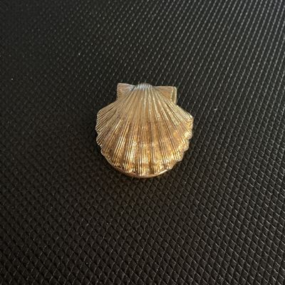 Vintage Gold Tone Scallop Shell Clip-On Earring W. Germany