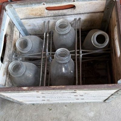 Sale Photo Thumbnail #131: Milk bottles