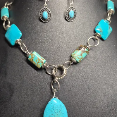 Vintage SW American Indian Turquoise ~ Pendant / Bracelet / Earrings