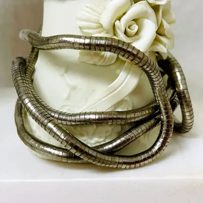 Vintage Bendable Snake Chain Necklace ~ 4 pieces
