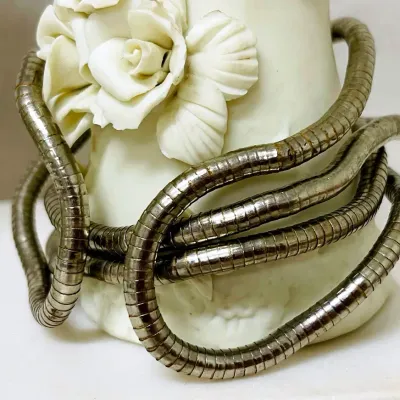 Vintage Bendable Snake Chain Necklace ~ 4 pieces