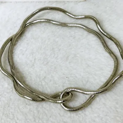 Vintage Bendable Snake Chain Necklace ~ 4 pieces