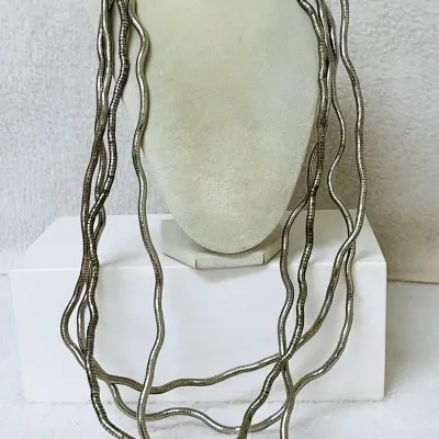 Vintage Bendable Snake Chain Necklace ~ 4 pieces