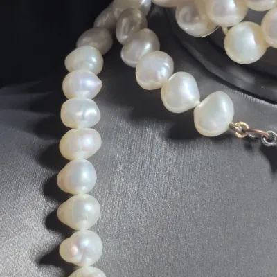 Vintage Single Strand 80 Cultured Pearl Hand-Knotted & expandable Bracelet