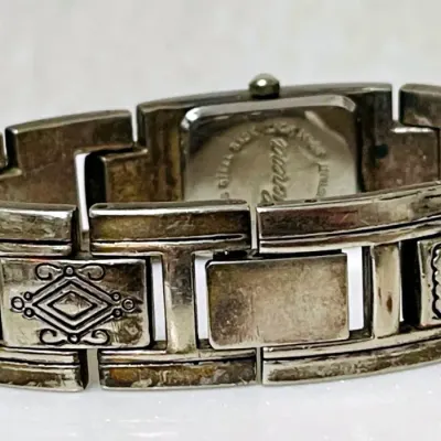 Vintage Geneva Southwester Tribal Cuff Watch ~ working Y2K