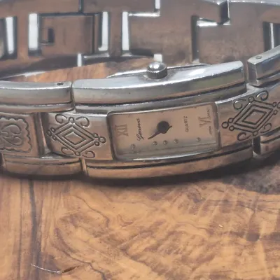 Vintage Geneva Southwester Tribal Cuff Watch ~ working Y2K