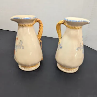 Rooster Brand Teapot Pitcher, Ceramic Rooster Utensil Holder & A Pair Of Small Pico Rooster Pitchers