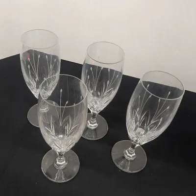 Crystal Etched Iced Tea Glasses