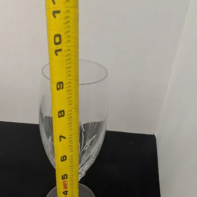 Crystal Etched Iced Tea Glasses
