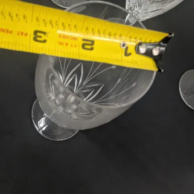 Crystal Etched Iced Tea Glasses