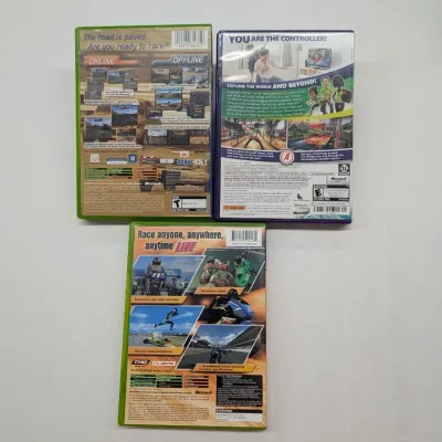 XBOX & XBOX 360 Games - Sega GT Online, 2010 Kinect Adventures! & Motogp 2