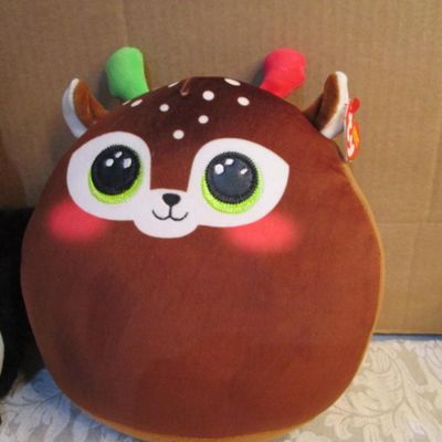 Sale Photo Thumbnail #37: Ty baby pillow is a reindeer & is new with tags, gnome is new with tags, See pictures