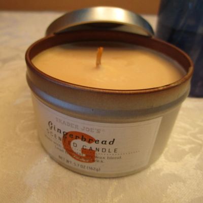 Sale Photo Thumbnail #188: Superscented Crème Brule 12 net wt., Gingerbread 5.7 oz, scented pillar (2.76" x 5.79"), See pictures