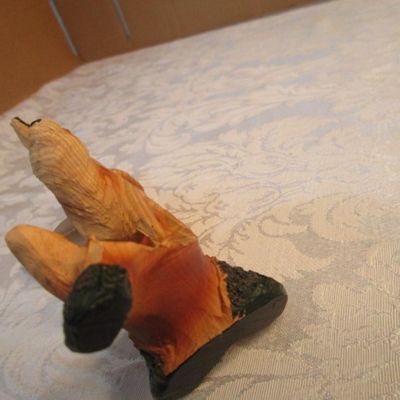 Sale Photo Thumbnail #336: Would make a great Christmas gift, Carving faux wood figurine, Stock #MME-975, see pictures