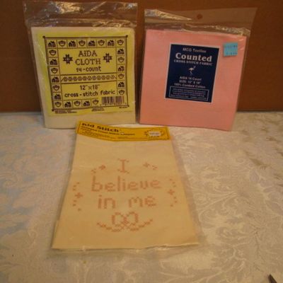 Sale Photo Thumbnail #417: Kid's Sampler is "I Believe in Me", See pictures