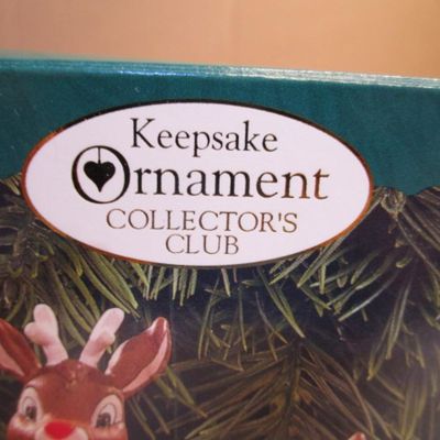 Sale Photo Thumbnail #576: 1 from Hallmark Keepsake Ornament Collectors' Club - lighted Rudolph, 1 Hallmark Keepsake ornament