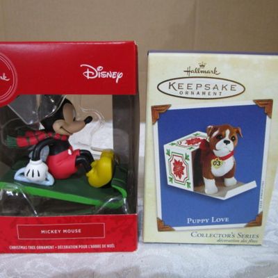 Sale Photo Thumbnail #587: One is a dog and dated, and one is Mickey Mouse