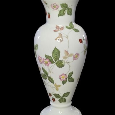 Sale Photo Thumbnail #10: 3) Wedgwood Wild Strawberry Bone China Vase.                           