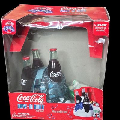 Sale Photo Thumbnail #209:  Coca-Cola Lot: Fountain Tin  Bottle  and Drive-In Diner.                           