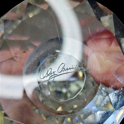 Sale Photo Thumbnail #273:  Oleg Cassini Faceted Crystal Cross.                           