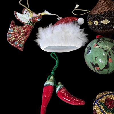 Sale Photo Thumbnail #322:  Lot of Mixed Decorative Ornaments.                           