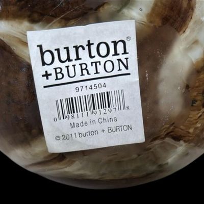 Sale Photo Thumbnail #357:  Pair of Burton + Burton Swirl Glass Vases.                           