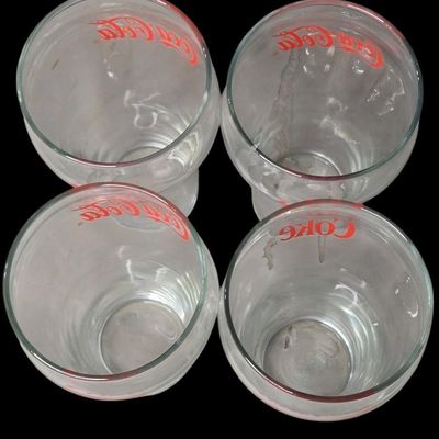 Sale Photo Thumbnail #394:  Set of 4 Coca-Cola / Coke Glasses.                           