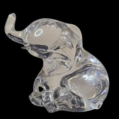 Sale Photo Thumbnail #465:  Lenox Crystal Elephant.                           