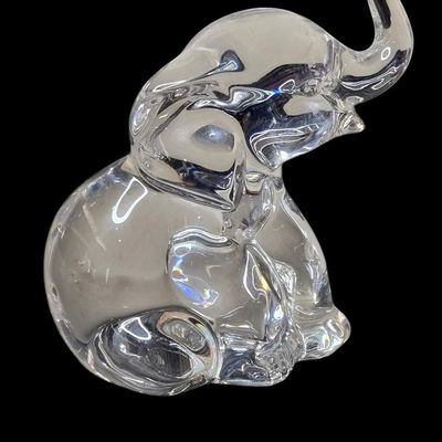 Sale Photo Thumbnail #463:  Lenox Crystal Elephant.                           