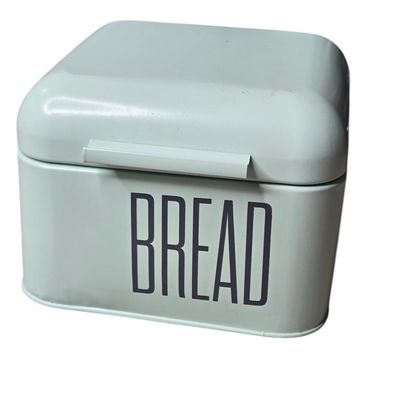 Sale Photo Thumbnail #548: 142) Green Enamel Breadbox