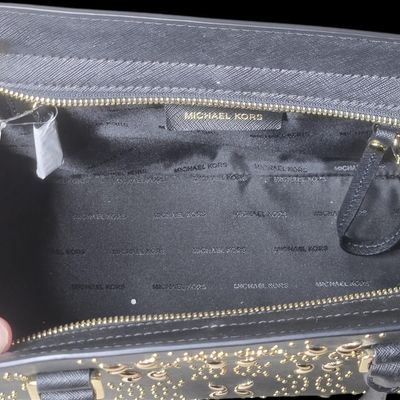 Sale Photo Thumbnail #572:  Michael Kors Selma  black and gold. NWT / display.                      