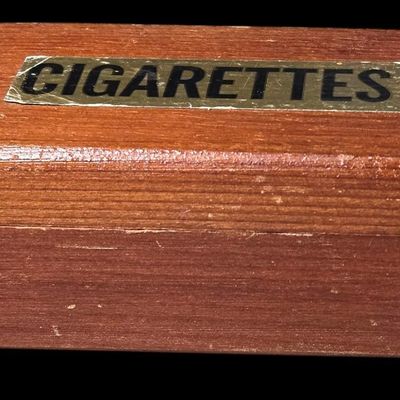 Sale Photo Thumbnail #658:  Novelty Cigarette Box.                           