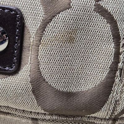 Sale Photo Thumbnail #747:  Coach signature jacquard hobo. Pre-owned.     $55                     