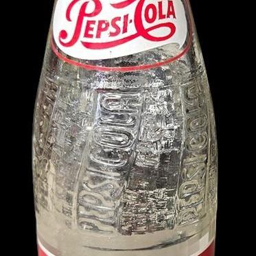 Sale Photo Thumbnail #828:  Lot of 3 soda bottles: 2 Dr Pepper / 1 Pepsi.                           
