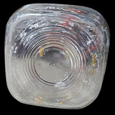 Sale Photo Thumbnail #846:  Large clear utility jug with handle.                           